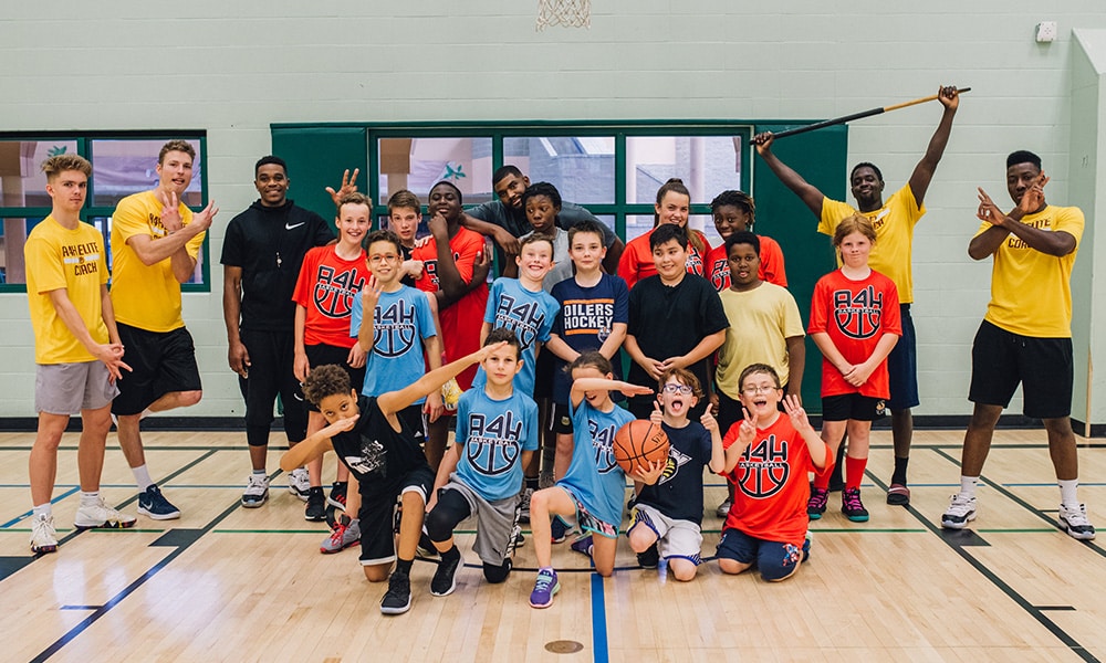 coaches with kids basketball teams