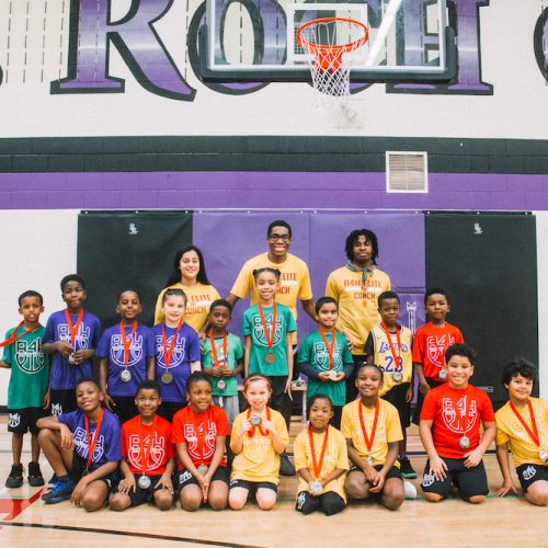 r. NBA Program kids team with coaches -A4H Sports